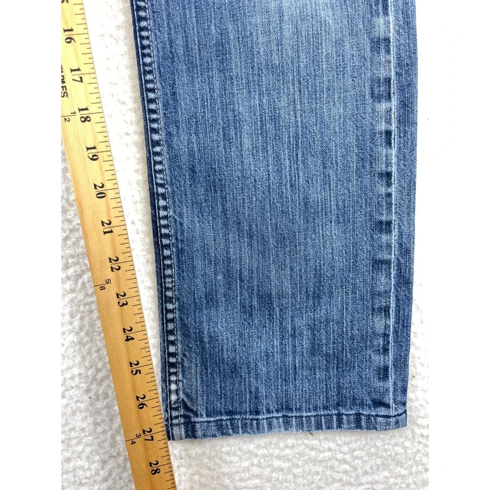 Hudson Byron Straight Leg Jeans Mens 30 Blue Medium Wash Stretch Denim Casual